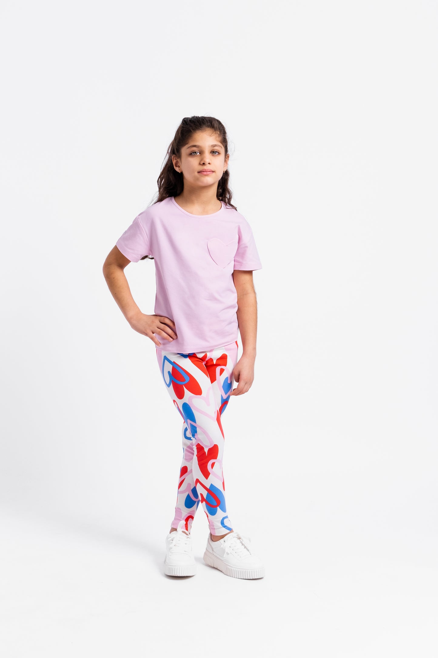 Patterned Jogger Sweatpants (in Heart Graffiti) - Multicolor