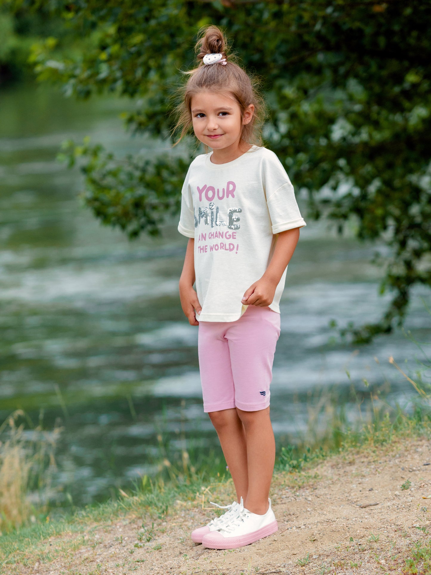 Solid Bike Shorts - Pink